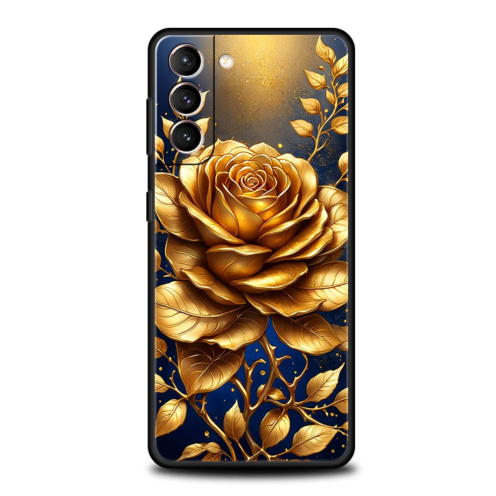 Charming Cartoon Rose Silicone Phone Case
