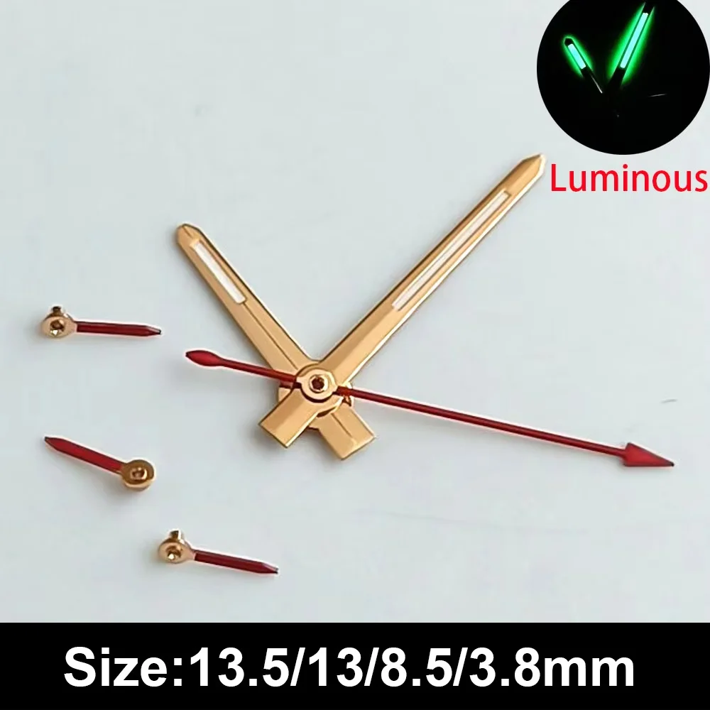 Watch Hands Fits VK63 VK63A quartz Movement Hands green luminous