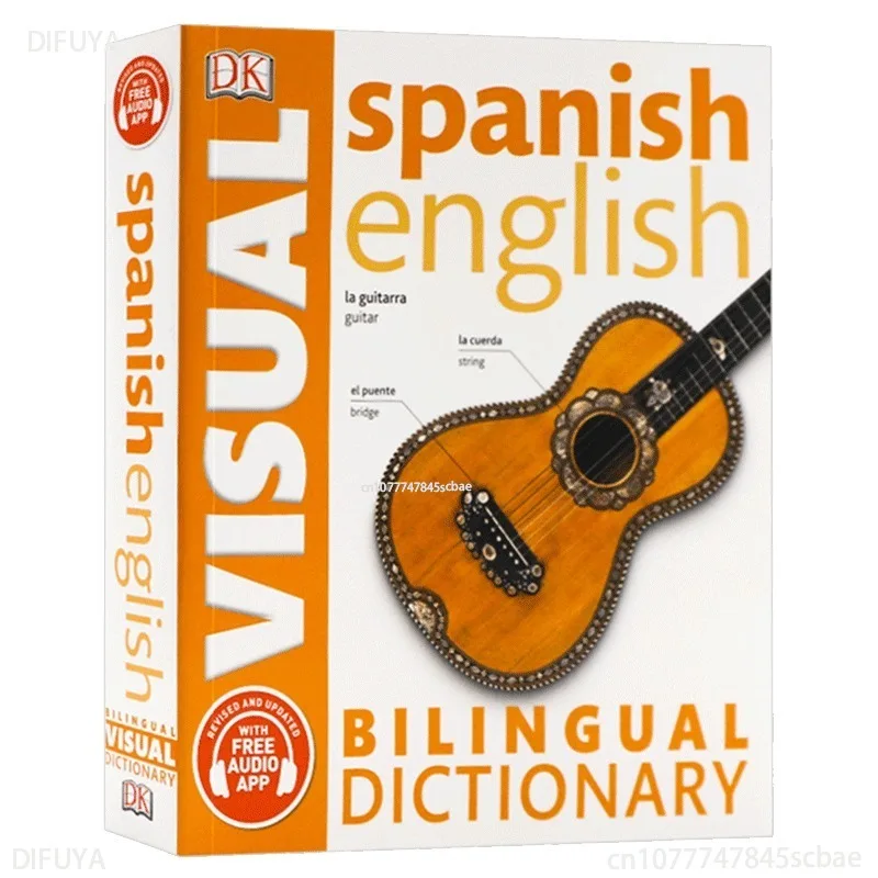 

DK Spanish-English Bilingual Visual Dictionary Bilingual Contrastive Graphical Dictionary Book DIFUYA