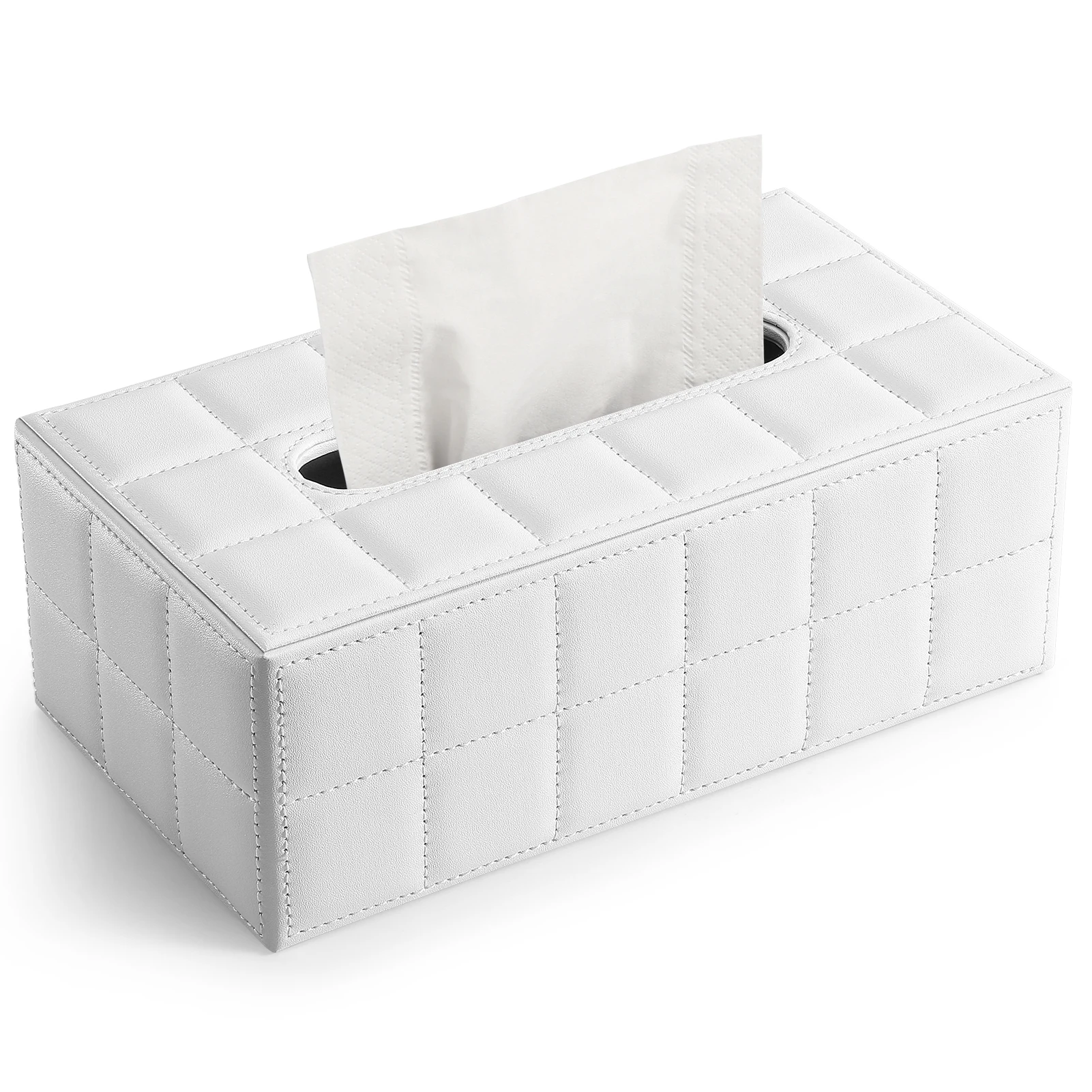 Ever Perfect Modern Marble Tissue Box Cover Faux Leather Napkin Dispenser Toilet Paper Holder Home Decoration Towel Tissue Case 5