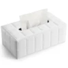 Ever Perfect Modern Marble Tissue Box Cover Faux Leather Napkin Dispenser Toilet Paper Holder Home Decoration Towel Tissue Case 5
