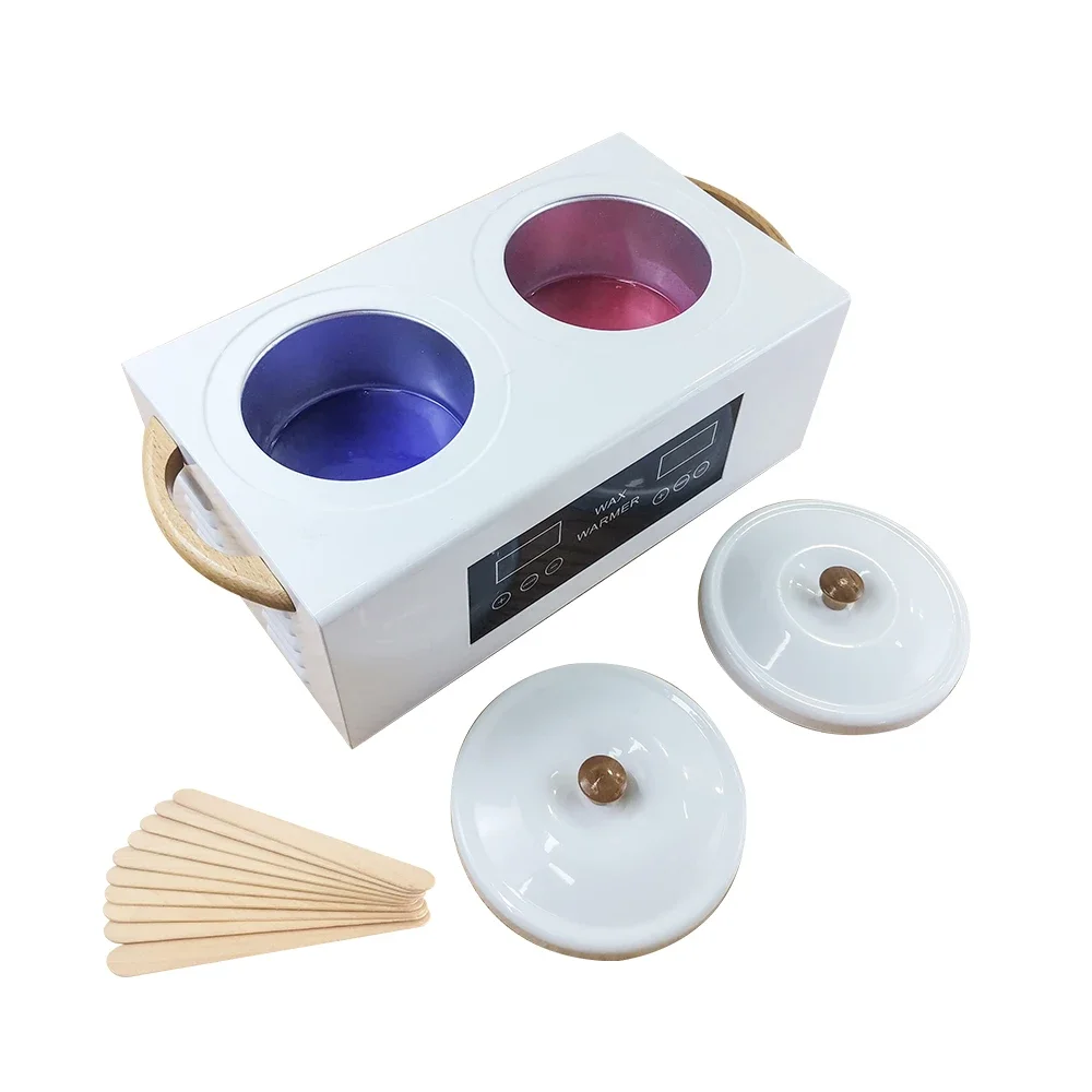 Newest Design Digital Touch Control Double Wax Heater 1000ml Beauty Salon Sugar Wax Melting Pot 2lbs Double Hard Warmer