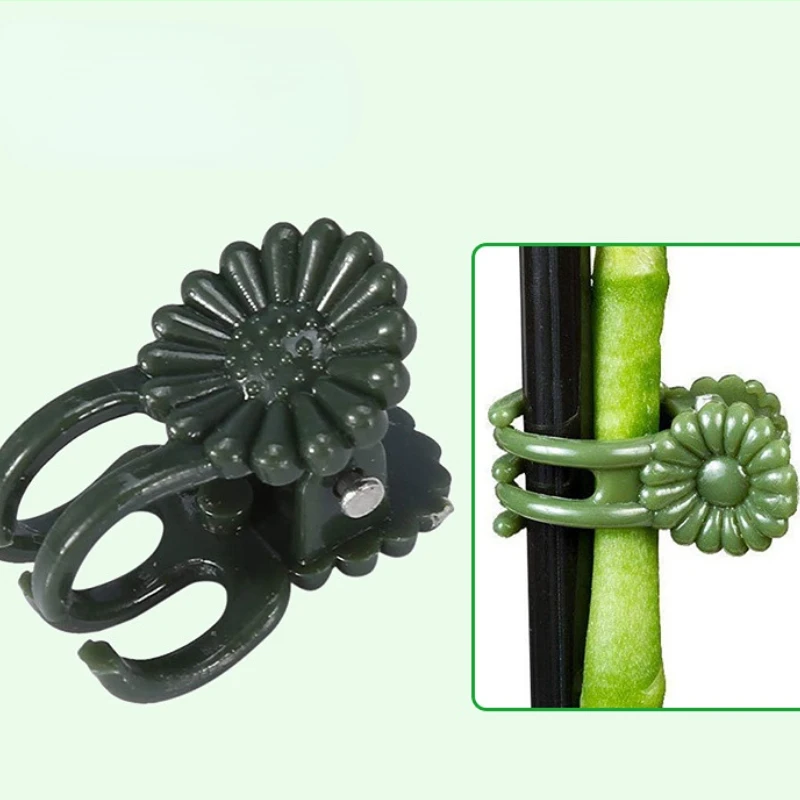

10/20/50/100Pcs Orchid Stem Clip Plant Support Vine Plastic Clips Flower Grow Upright Branch Clamping Garden plant support clip