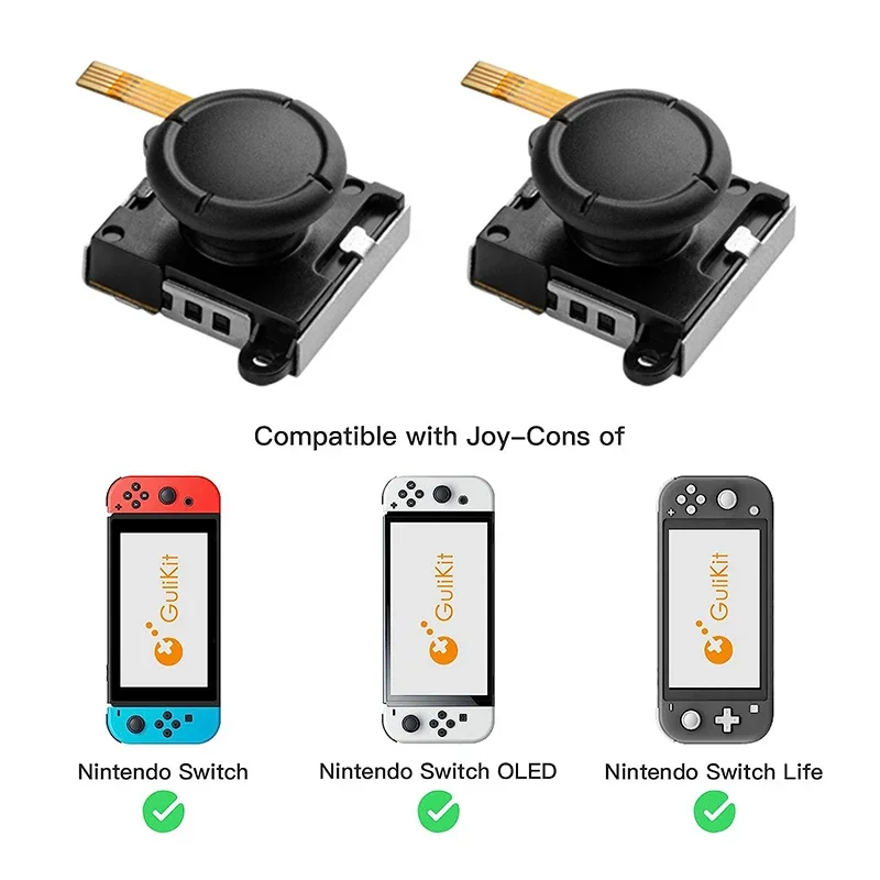 Gulikit joystick NS40 Hall effect Sensing for JoyCon control