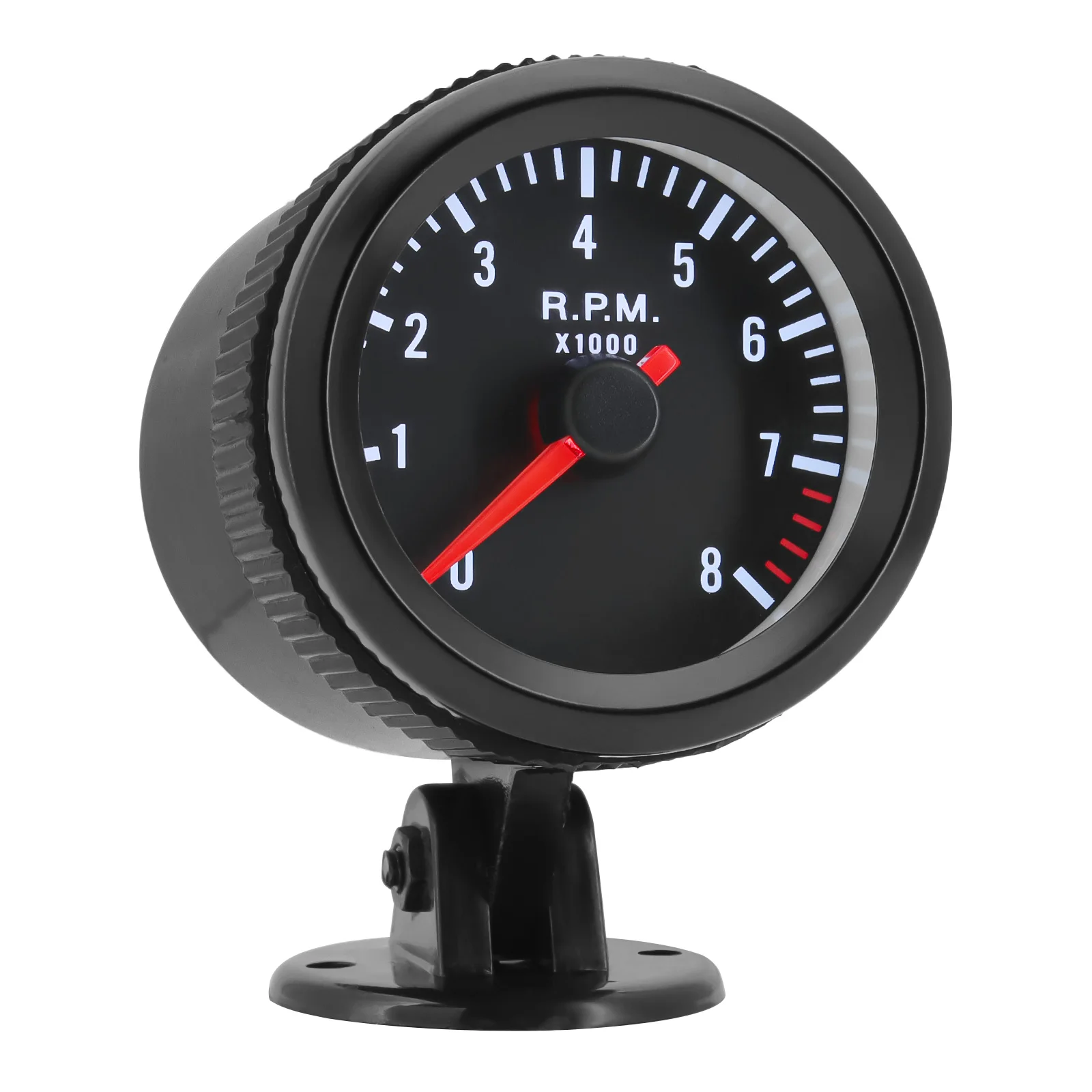 52mm Car Meter Tachometer Gauge Holder RPM Gauge 0-8000RPM Analog Black Case White LED For 1-8 Cylinders Gasoline tachometer gauge,engine tachometer,tachometer meter