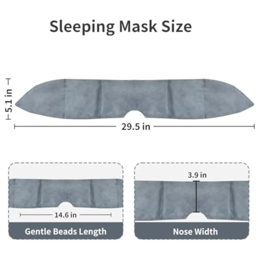 Gift Gentle Pressure Weighted Eye Mask Washable Soft Blackout Eye Mask Light Blocking Sleep Aid Gravity Sleep Mask Meditation