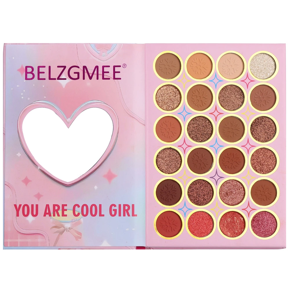BELZGMEE 60 Colors 4 Pages Eye Shadow Palette Book Fashion Glitter Blusher Highlight Eyeshadow Professional Makeup for Eyes Face 2
