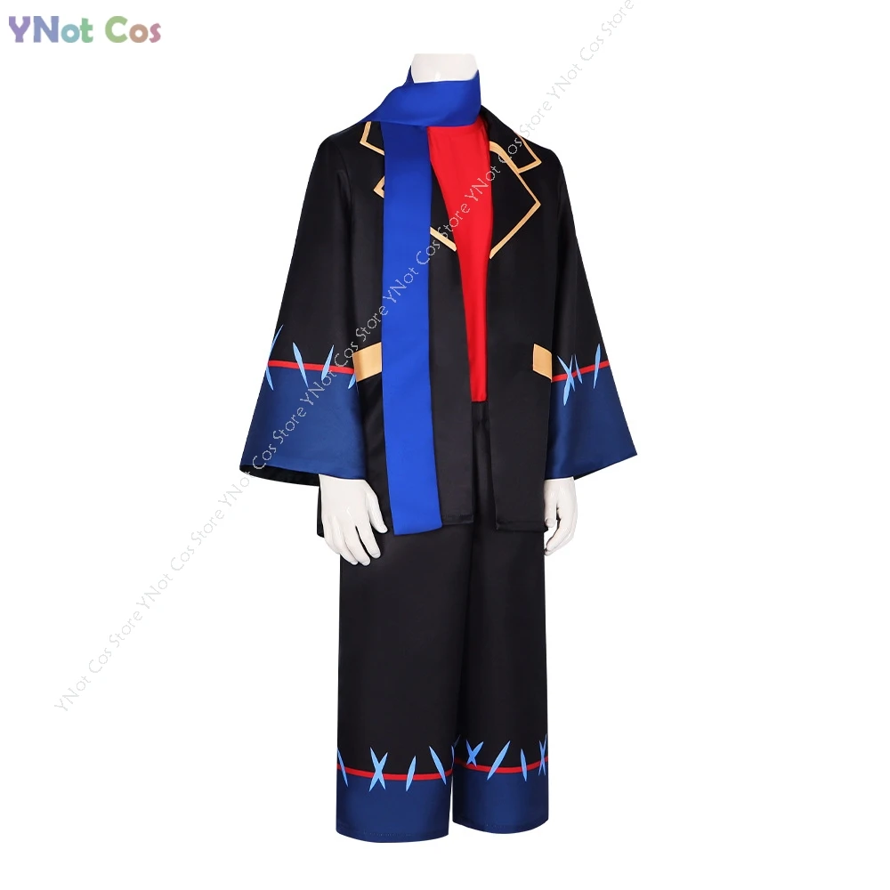 

Undertale Error Sans Cosplay Costume Amine Game Cos Adult Men's Game Set Scarf Halloween Party Uniform Clothing Black Suit Ghost