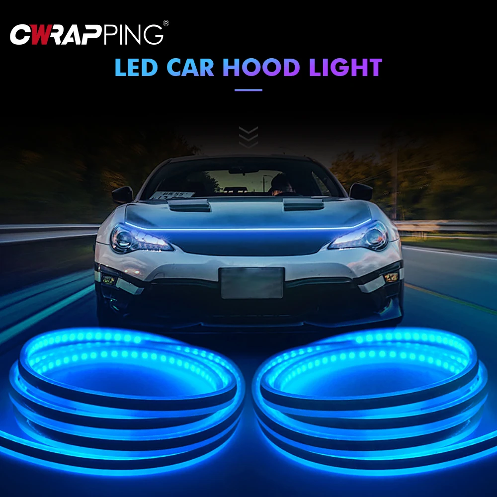 Auto-LEDs-Motorhaube-Licht-Umwelt-Licht-Auto-Innenraum-LED-Tagfahrlicht ...
