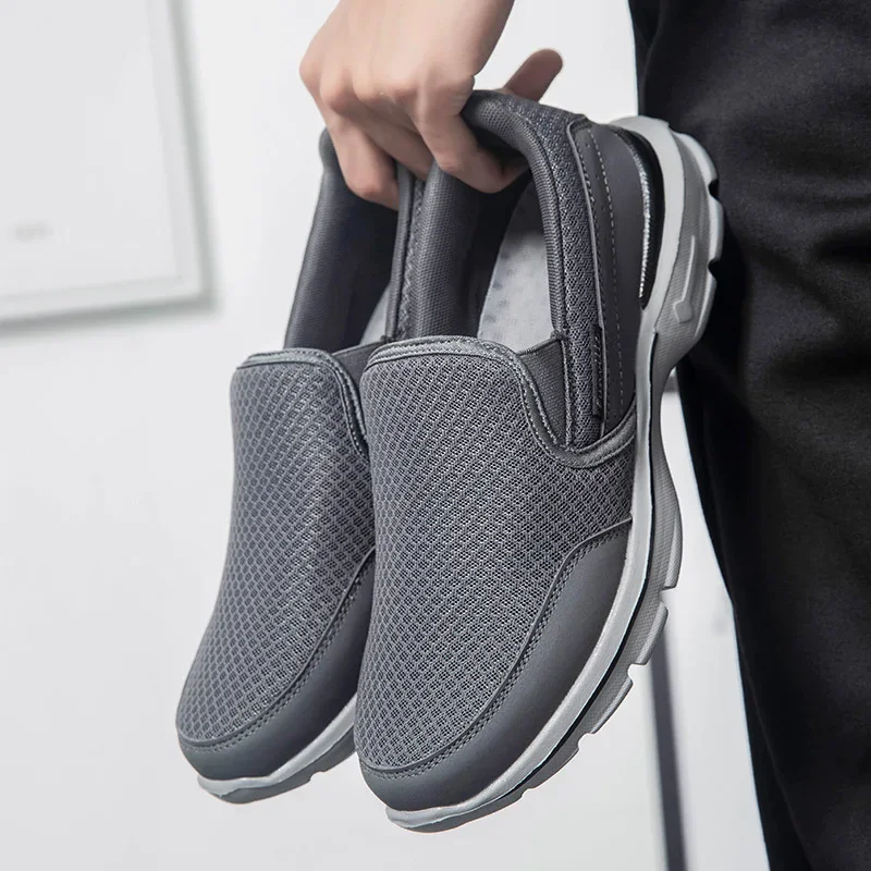 

2022 New Shoes Men Loafers Summer Breathable Casual Walking Shoes Mens Sneakers Comfortable Zapatillas Hombre Plus Size 40-46