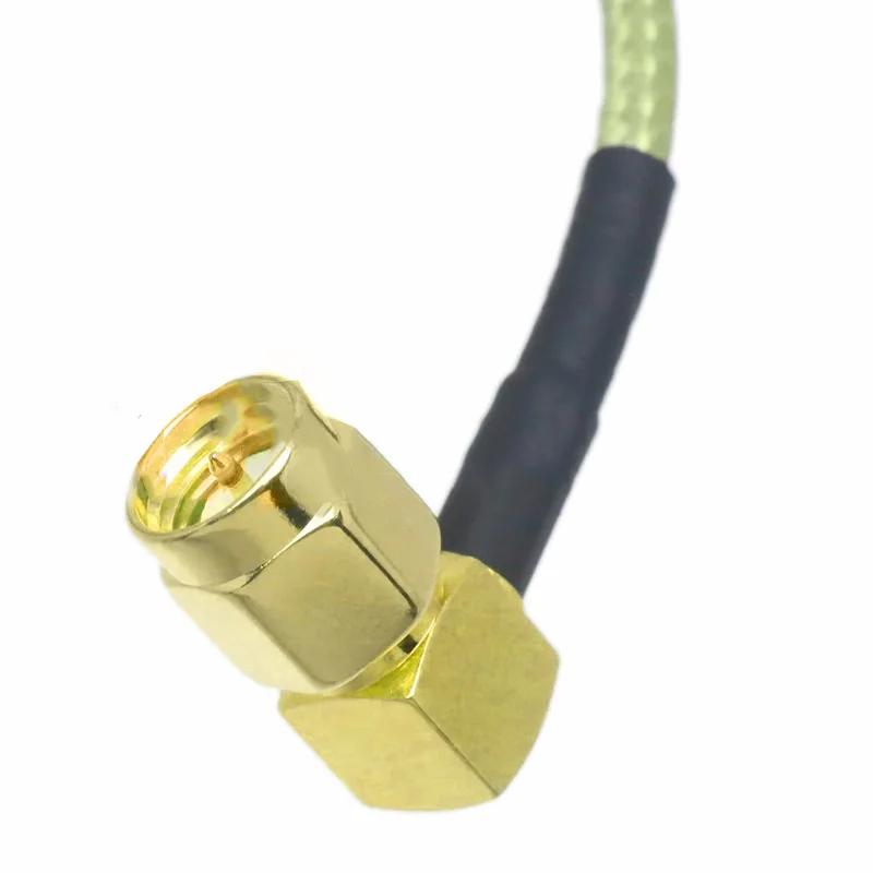 

Wire Adapter Cable 6inch BNC to SMA Nut Bulkhead Male to Female Right Angle RG316 Replacement Part Converter Useful