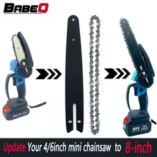 8 Inch Chain and Guide for 4 6 Inch Upgrade 8 Inch Electric Mini Chainsaw Replacement Pruning Saw Electric Saw Parts Garden Tool