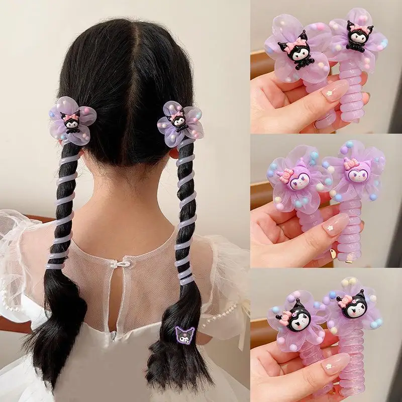 

Женская лента для волос Sanrios My Melody Cinnamoroll, плетеная эластичная лента для волос, аксессуары для волос в подарок