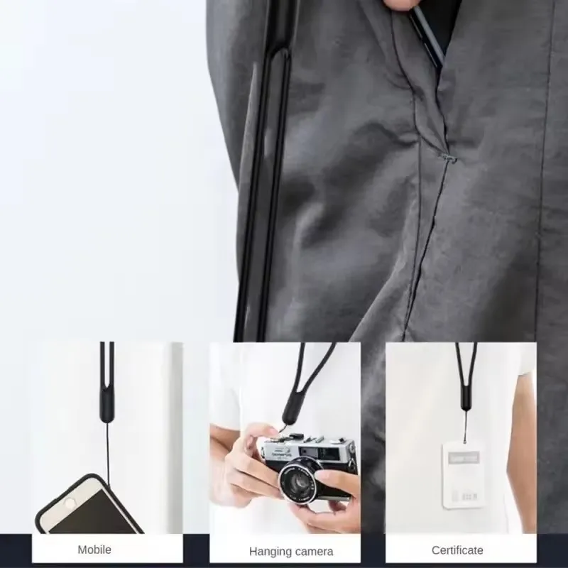 Premium Silicone Shockproof Phone Case with Lanyard Cord - Elegant Protection Cover