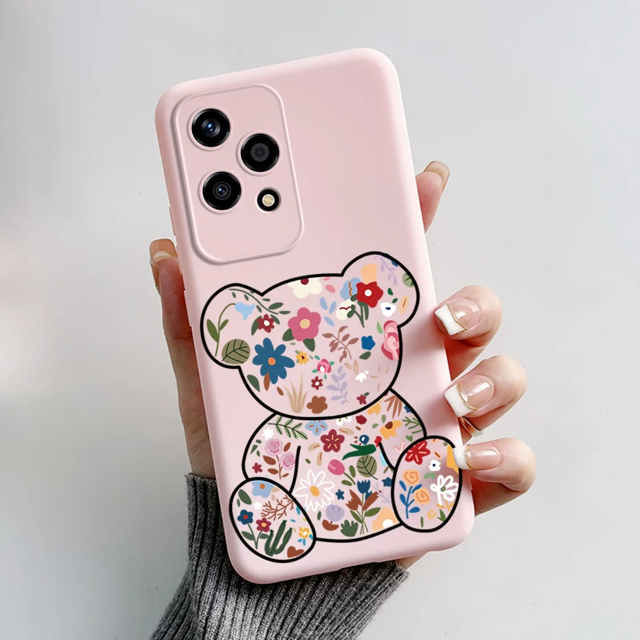 Cute Bear Cartoon Frog TPU Soft Silicone Phone Case Cover