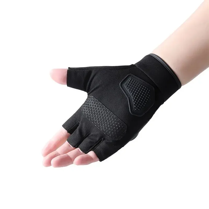 Tactical Motorcycle Gloves Steel Brass Knuckle Half Finger