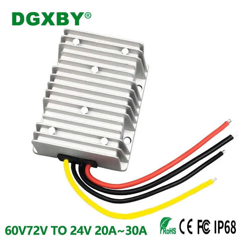 

60V/72V/80V TO 24V 5A 10A 15A 20A 25A 30A DC Step-down Power Converter 30V~96V to 24V Automotive DC Voltage Regulator Module
