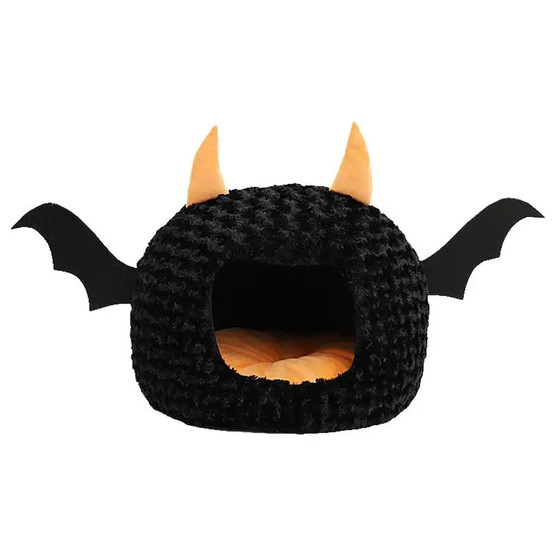 

Halloween Cat Bed Devil Shape Kitten Bed Plush Dog Bed Mat For Small Dog Puppy Cat Kitten Soft Pet Bed Mattress 37x43cm