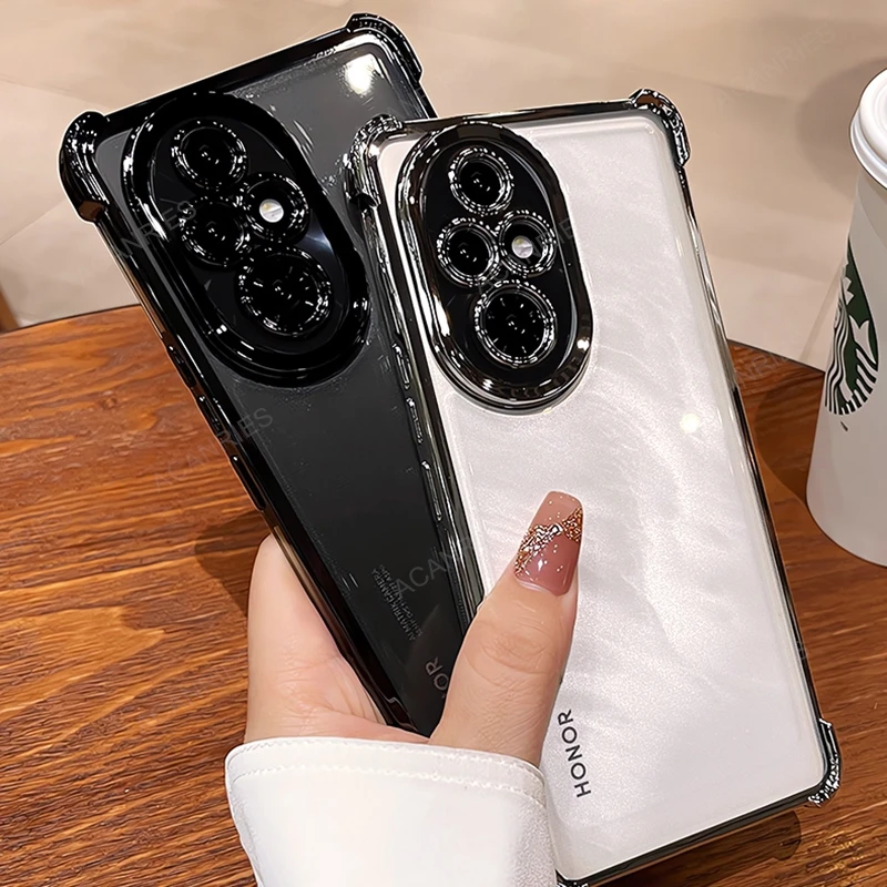 Enhanced Shockproof Silicone Soft Case with Four-Corner Thickening and Plating