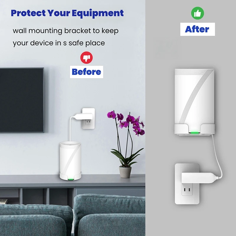 데코 BE63/BE65/BE10000 메쉬 Wifi7 라우터에 적합한 라우터 벽걸이 브래킷 공간 절약형 1PCS-A86Z