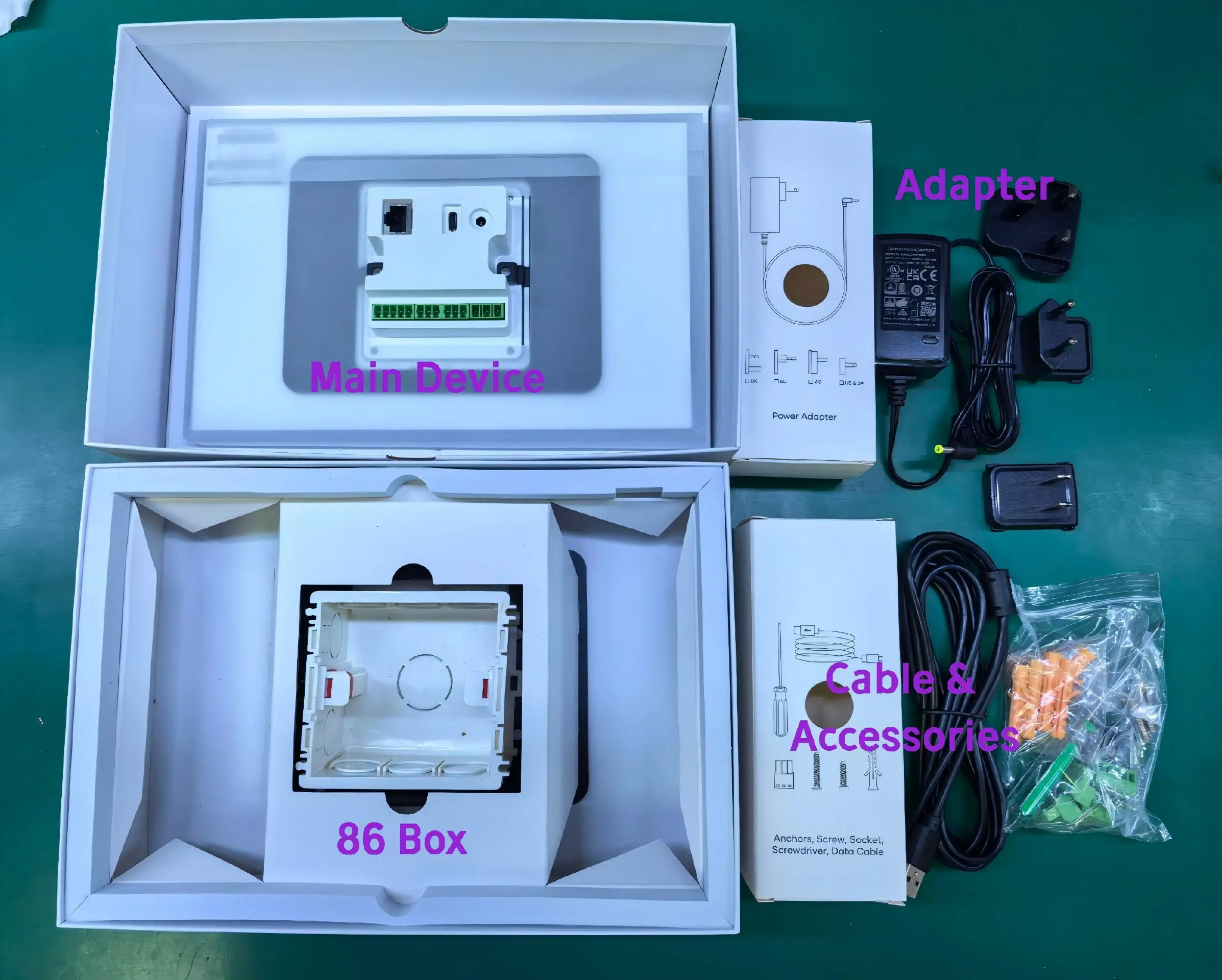 2026 안드로이드 14 스마트 홈 태블릿 (근접 센서, 8코어 CPU, 4G, 64G, 투야 스마트 컨트롤 패널, RGB 라이트 바, 벽면 설치)