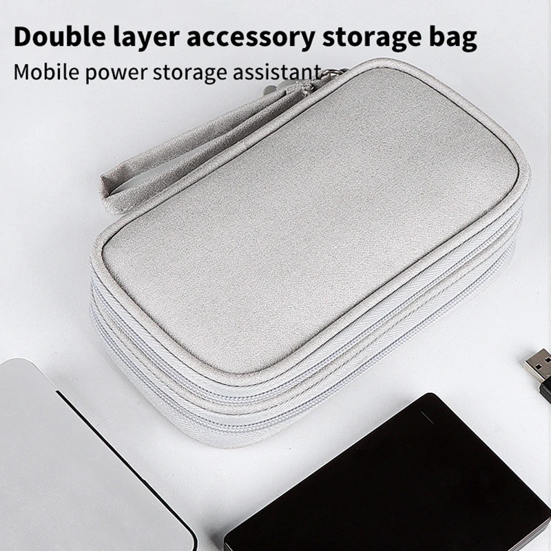 

Wire Bag Travel Portable Digital Product Storage USB Data Cable Organizer Headset Cable Bag Charging Treasure Box Bag