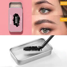 

Bivanfe 1 PC Long Lasting Eyebrow Shaping Soap Eye Brow Styling Gel Wax With Brush Trimmer With Shaping Knife Eyes Makeup Set