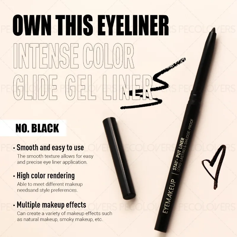 5 قطع قلم تحديد عيون، أسود، صديق للمبتدئين، ليس من...