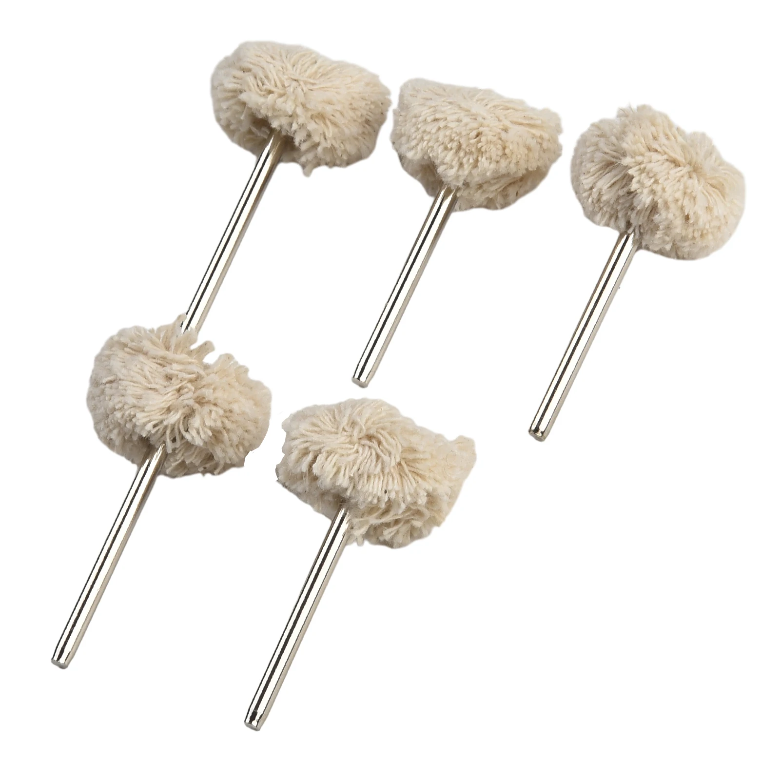 

5pcs Polishing Wheels 25mmx3mm Wool Metal For Metal Jade Gem Olives Walnut Amber Beeswax Jewelry Metal Buffing Wheel