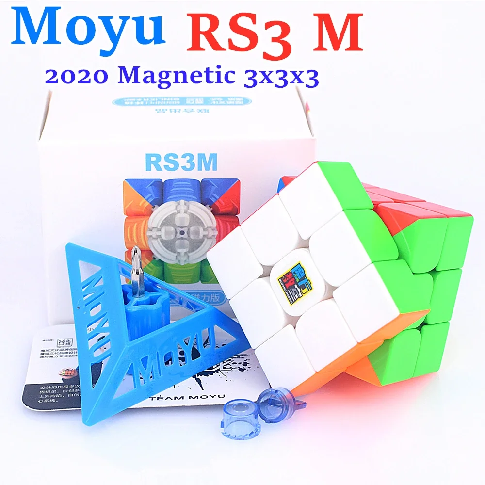 Moyu Rs3M 2020 Magnetico 3X3X3 Cubo Magico Mfjs Rs3M 3X3 Magico Cubo Rs3M Cubo Magnetico 3X3 Velocità Puzzle Giocattoli Per Bambini
