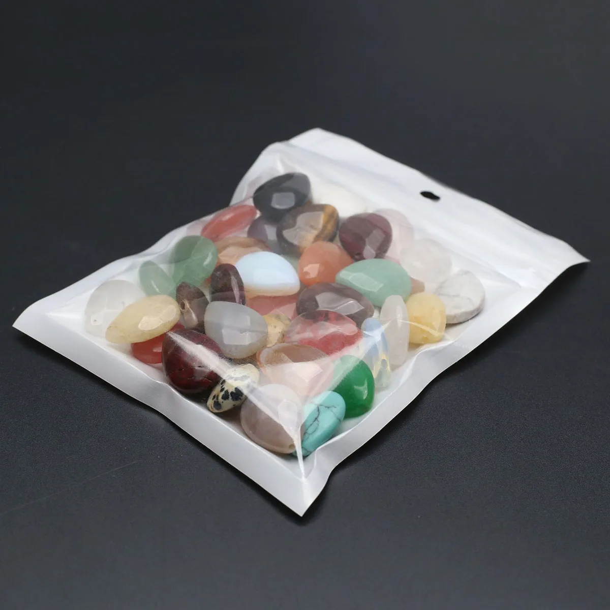 30PCS Wholesale Water Droplet Shape Faceted Natural Stone Beads Charm Jewelry Making DIY Necklace Bracelet Accessories Gift