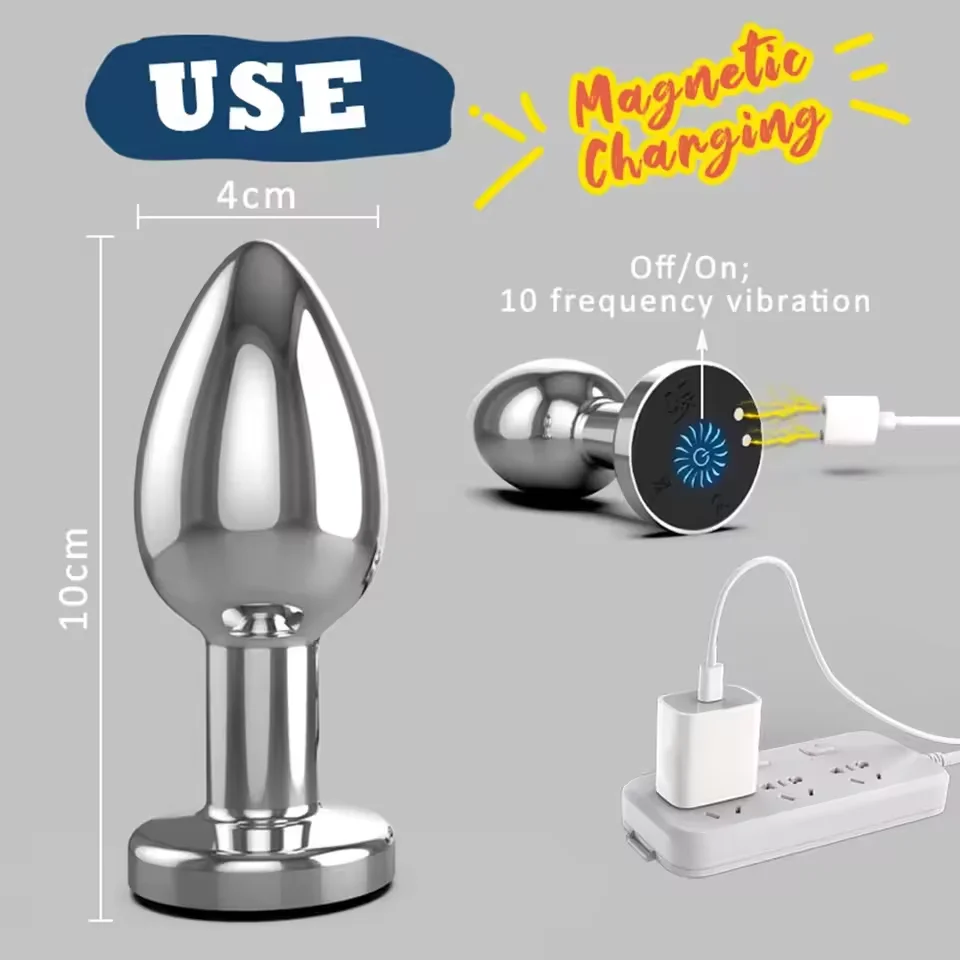 Remote Metal Anal Butt Plug - Image 6