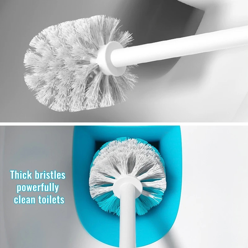 2-in-1 Plastic Toilet Plunger and Bowl Brush Combo Bathroom Accessories Durable Dropship