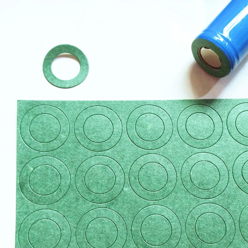100pcs 1S 18650 Li Battery Insulation Gasket Adhesive Paper Lithium Pack Cell Glue Electrode Insulated Pads 5