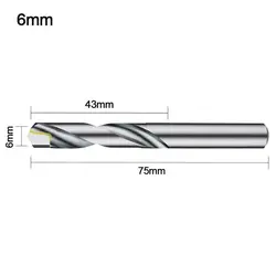 Premium Solid Tungsten Carbide Drill Bit Set for Metalworking and Precision Cutting (6.0mm)