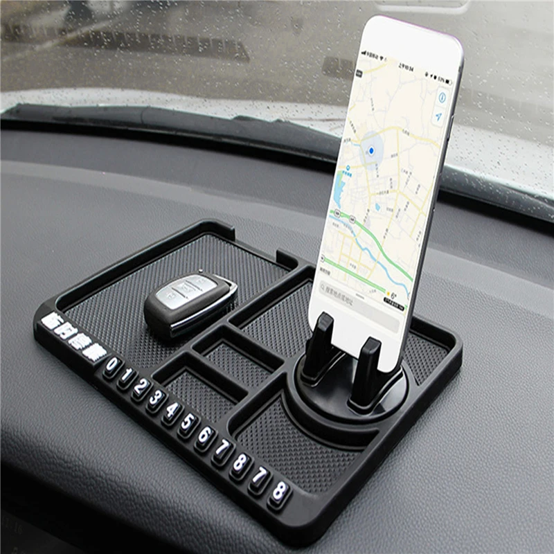 Car Non Slip Mat Car Dashboard Mat Non Slip Dash Mat Dash Adhesive Holder Dashboard Phone Holder Dash Phone Holder Multifunctional Car Anti-Slip Mat Non Slip Sticky Car Phone Holder Anti Slide Dash Phone Mount Silicone Dashboard Pad Mat