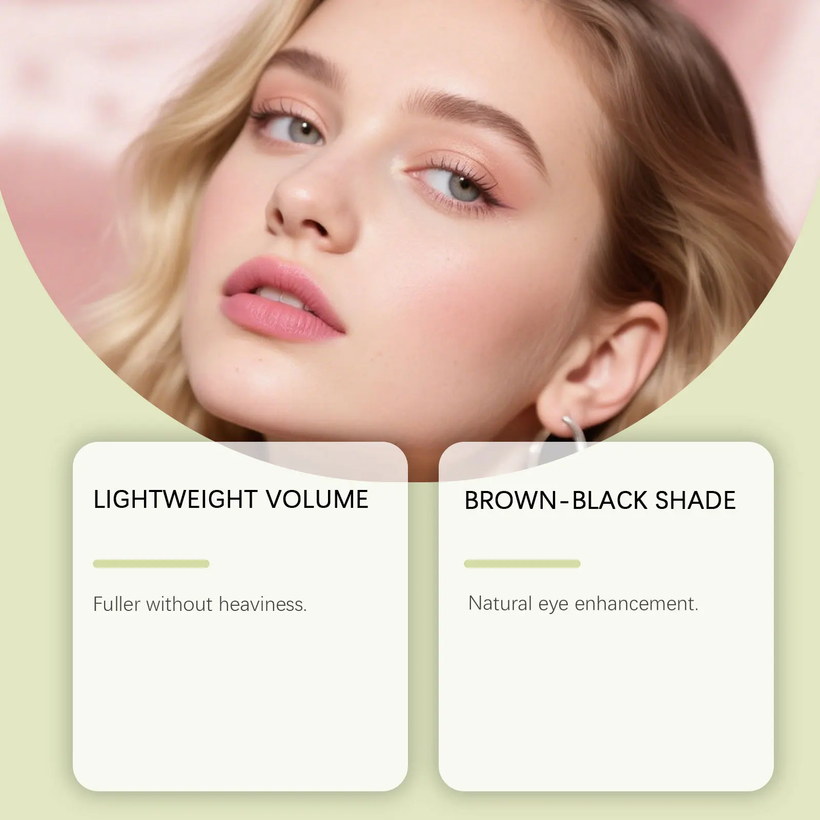 Mascara volume noir marron brosse spirale cils imperméable_voghion.com