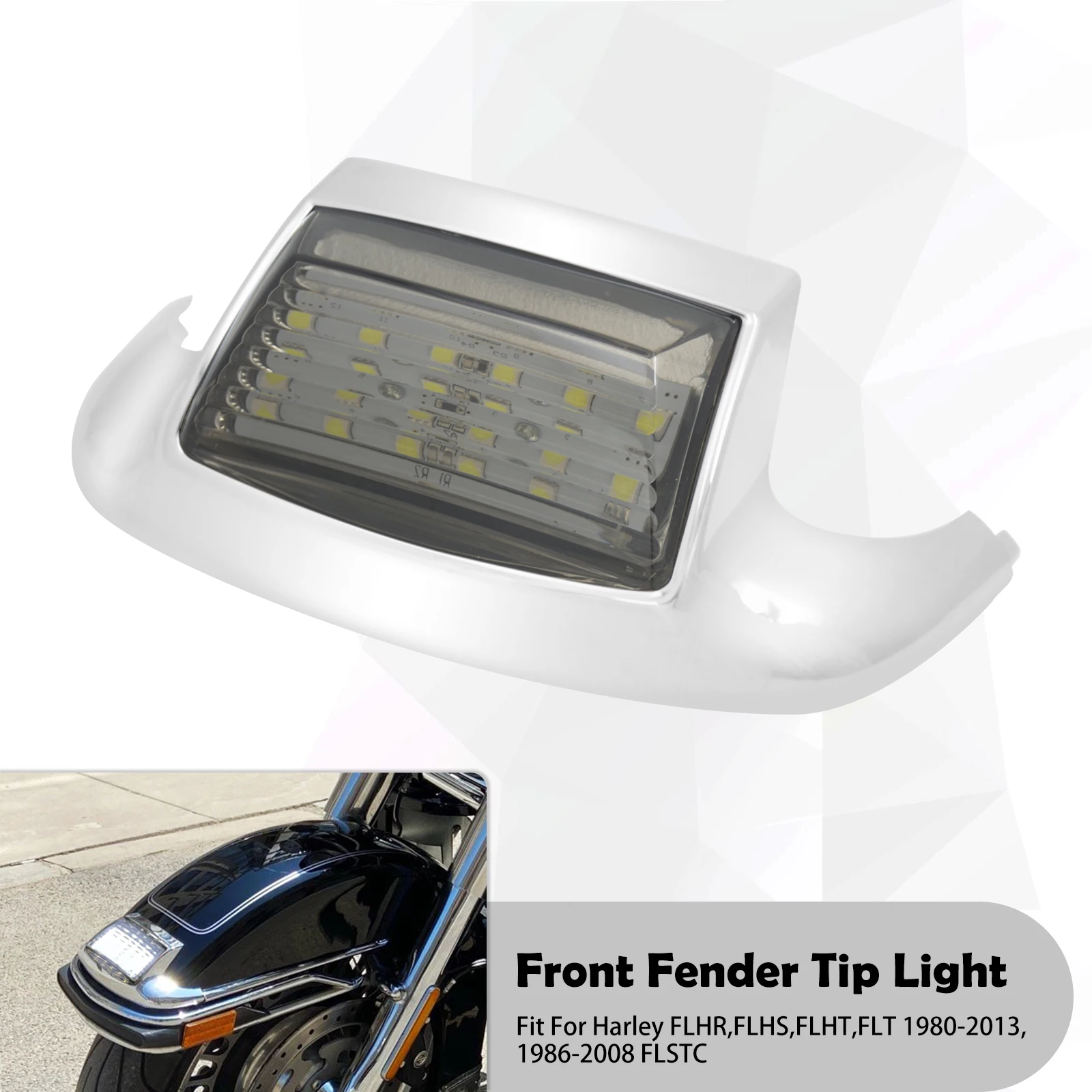 Harley Davidson Front Fender Tip Custom Fit Front Fender Tip LED
