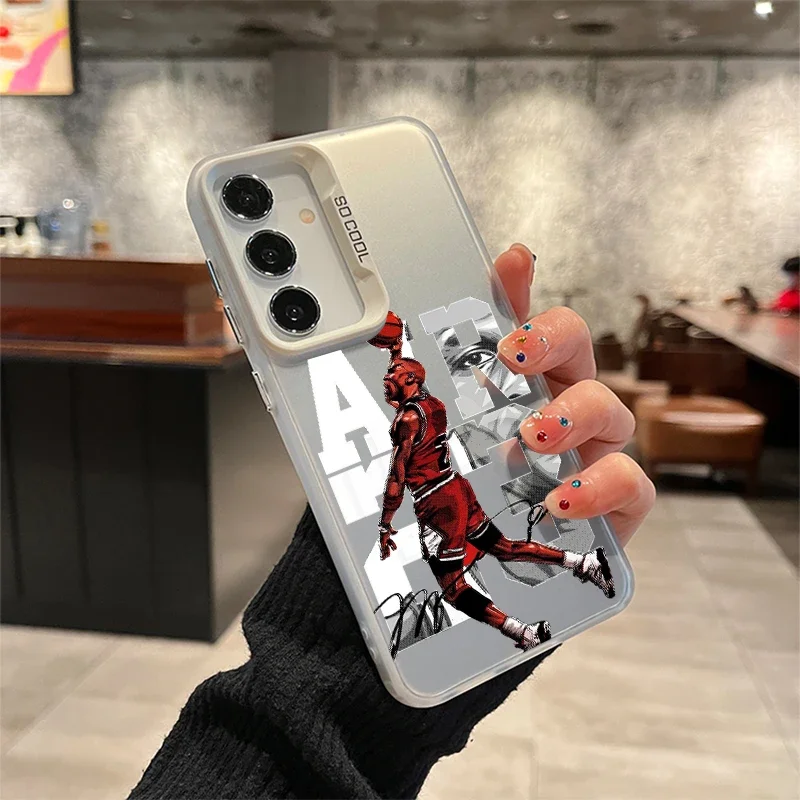 Dynamic Basketball Themed Phone Case - Laser Hard PC+TPU Back Cover