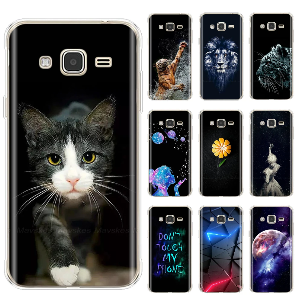 Per Samsung J3 2016 Custodia In Silicone Morbido Verniciato Custodie Per Samsung Galaxy J3 J310 J320 J5 J510 J7 J710 Fundas Trasparente