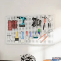 Wall Mounted Tool Organizer Pegboard Universal Hardware Tools Storage Hanging Shelf Portable Repair Tools Packaging Warehouse 2