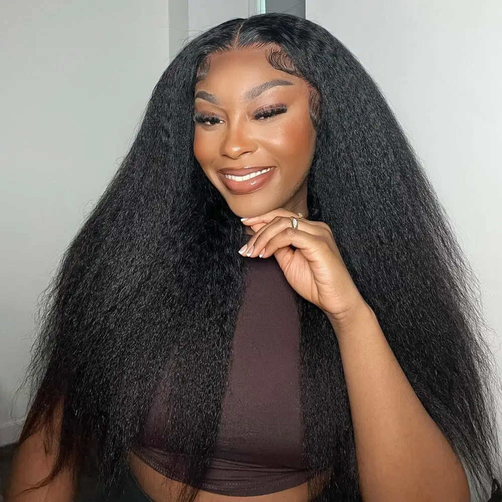 

Парик женский прямой длиной 13x6, со шнуровкой спереди, 180% плотности