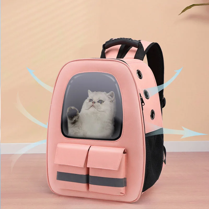 Cat Backpack Breathable Travel Pet Carrier Bag for Small Dog Cat Carring Transport with Safety Strap Pet Accessories Carrier