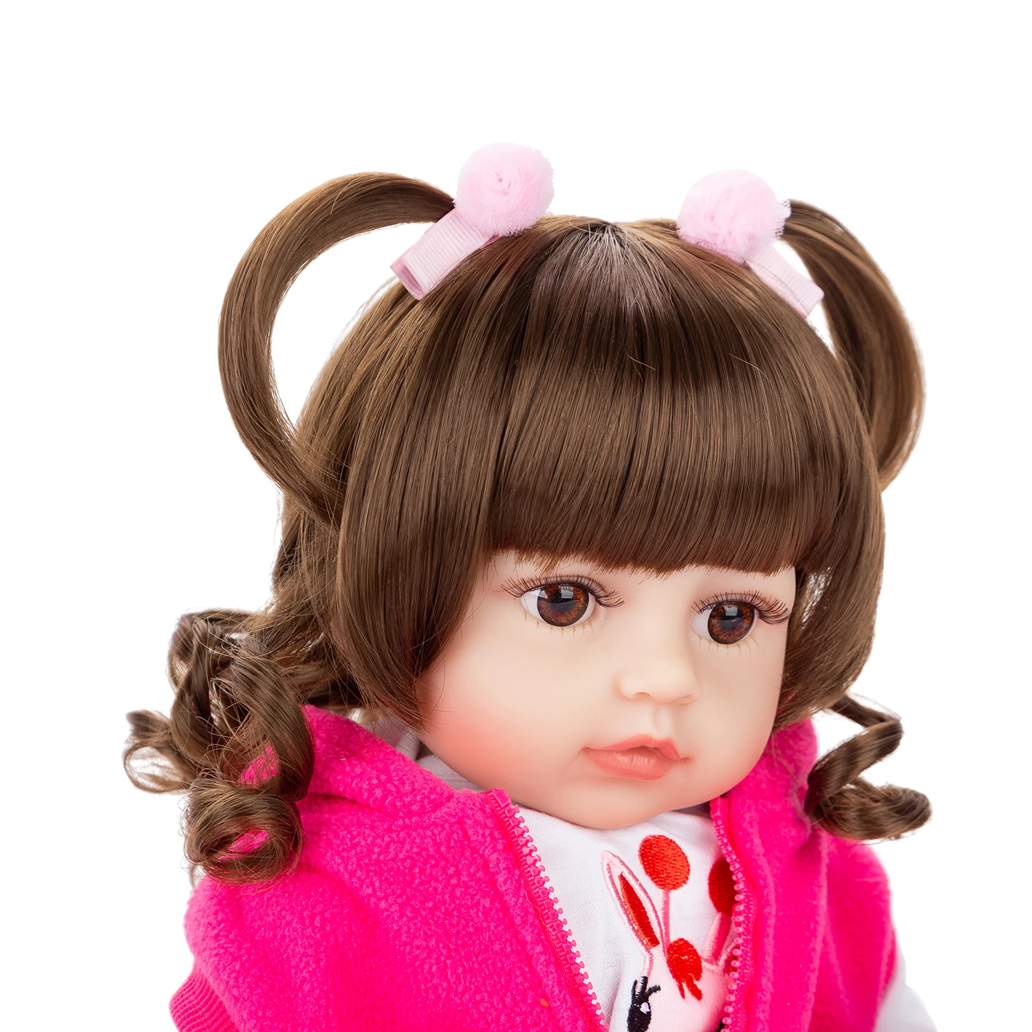 Boneca Bebê Reborn Silicone Menina Brastoy Original Pode Tomar Banho (Elis  48cm) : : Brinquedos e Jogos