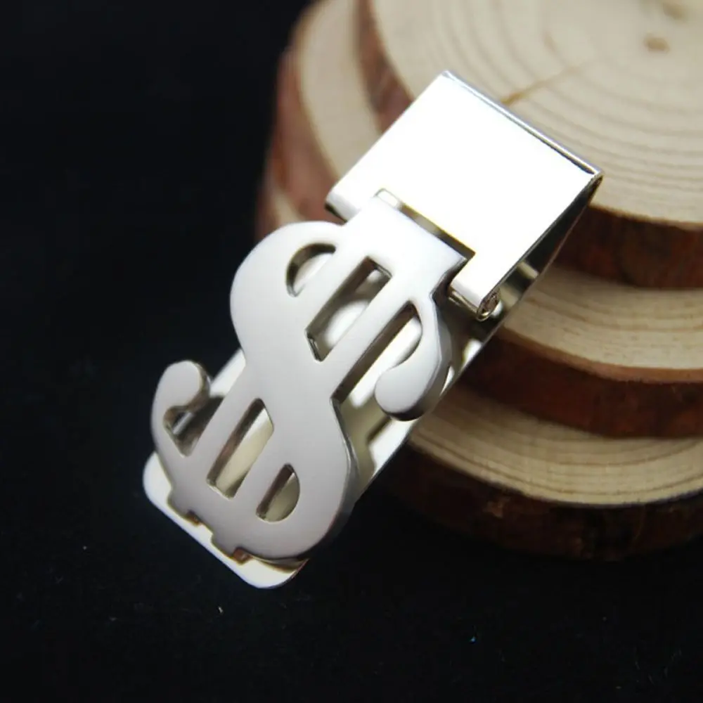Unisex Men Stainless Steel Cash Bills Slim Pocket Money Clip Credit ID Card Holder Wallet