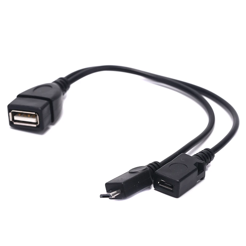 educador Desalentar mecanógrafo 2 In 1 OTG Micro USB Host Power Y Splitter USB Adapter To Micro 5 Pin Male  Female Cable| | - AliExpress