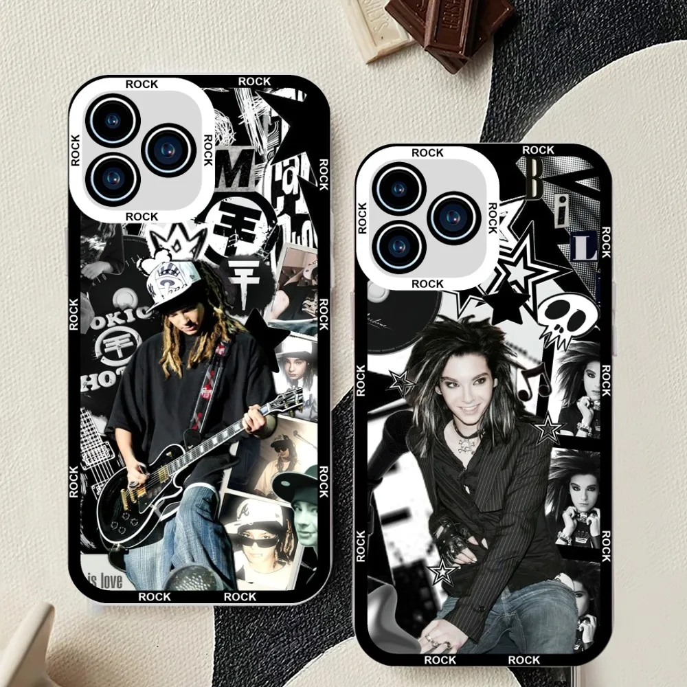 Custodia Per Telefono Tom Bill Kaulitz Tokio Hotel Per Iphone 11 12 Mini 13 14 15Pro Max Custodia Trasparente