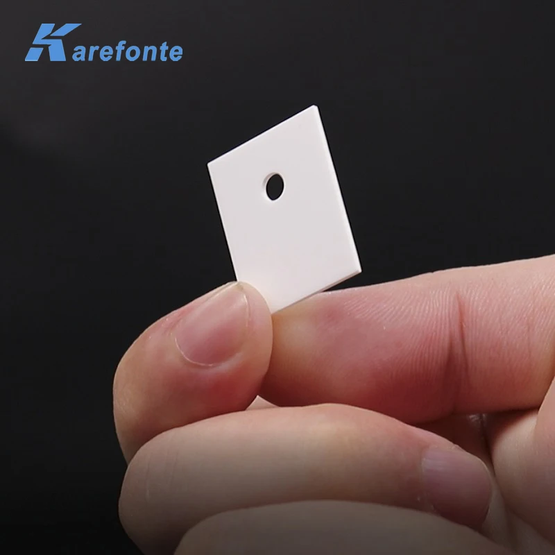 TO-247 Al2O3 Alumina Ceramic Pad 1mm *17mm*22mm Alumina Ceramic Plate With Hole For Electronics Kit Capacitor