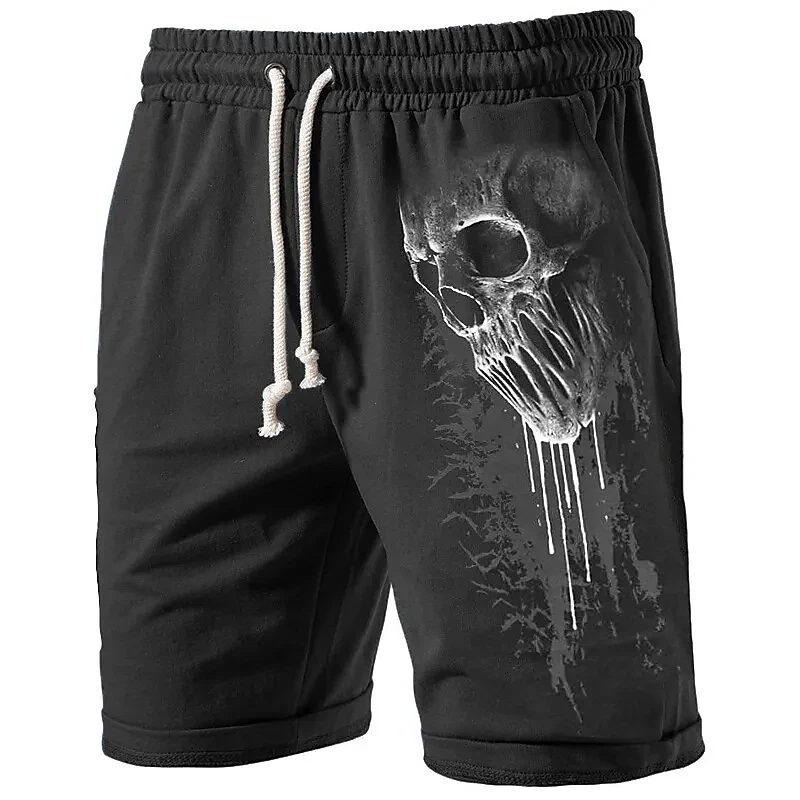 ZOCANIA Débardeurs graphiques pour hommes fantaisie crâne impression 3D muscle décontracté sans manches T-shirt d'été cool col rond T-shirts, -13, Taille S