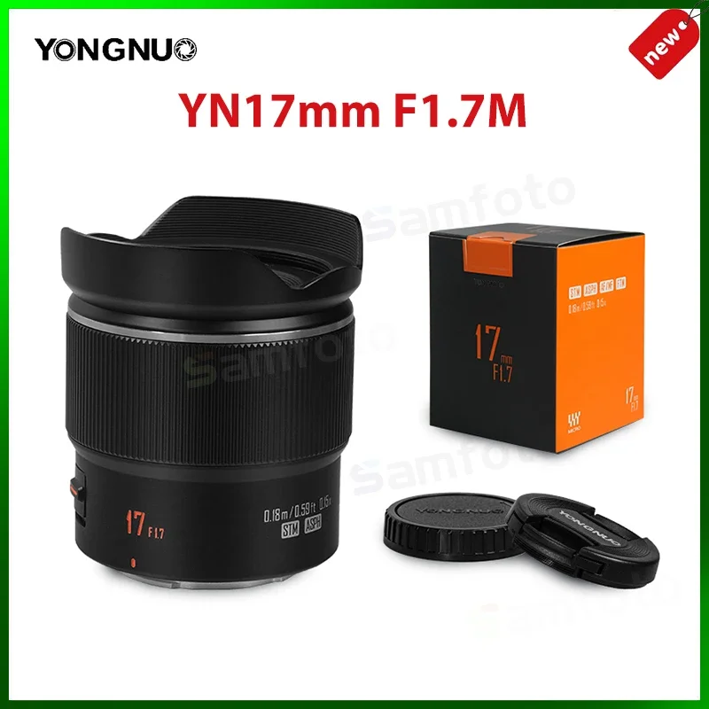 YONGNUO 17mm F1.7M 25mm F1.7 42.5mm F1.7 II M43 Prime Lens Auto